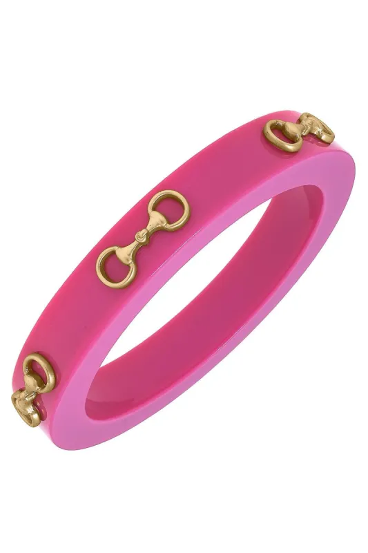 Sutton Horsebit Resin Bangle sold by Canvas Style