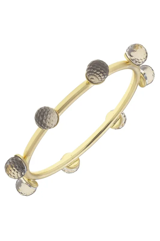 Allison Resin Beaded Bangle in Black Diamond sold by Canvas Style