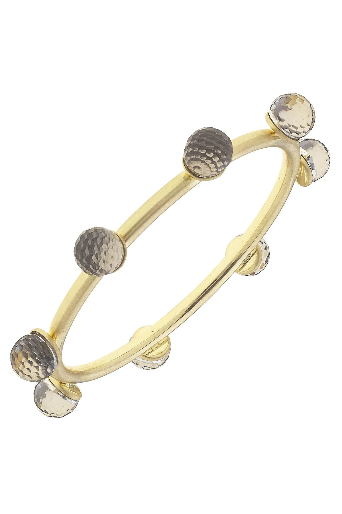 Allison Resin Beaded Bangle in Black Diamond sold by Canvas Style