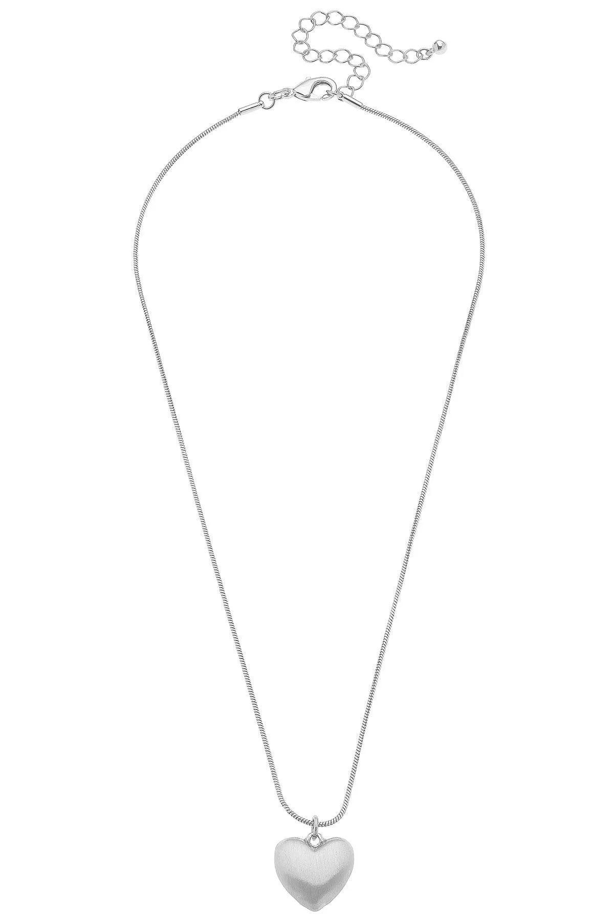 Icon Puffed Heart Necklace sold by Canvas Style product image thumbnail 2