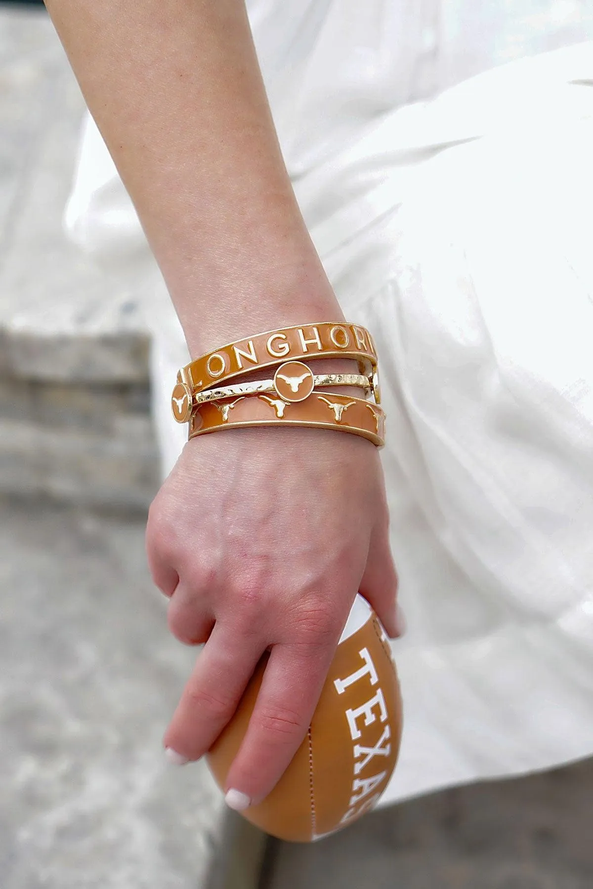 Texas Longhorns Enamel Claudia Bangle sold by Canvas Style product image thumbnail 2
