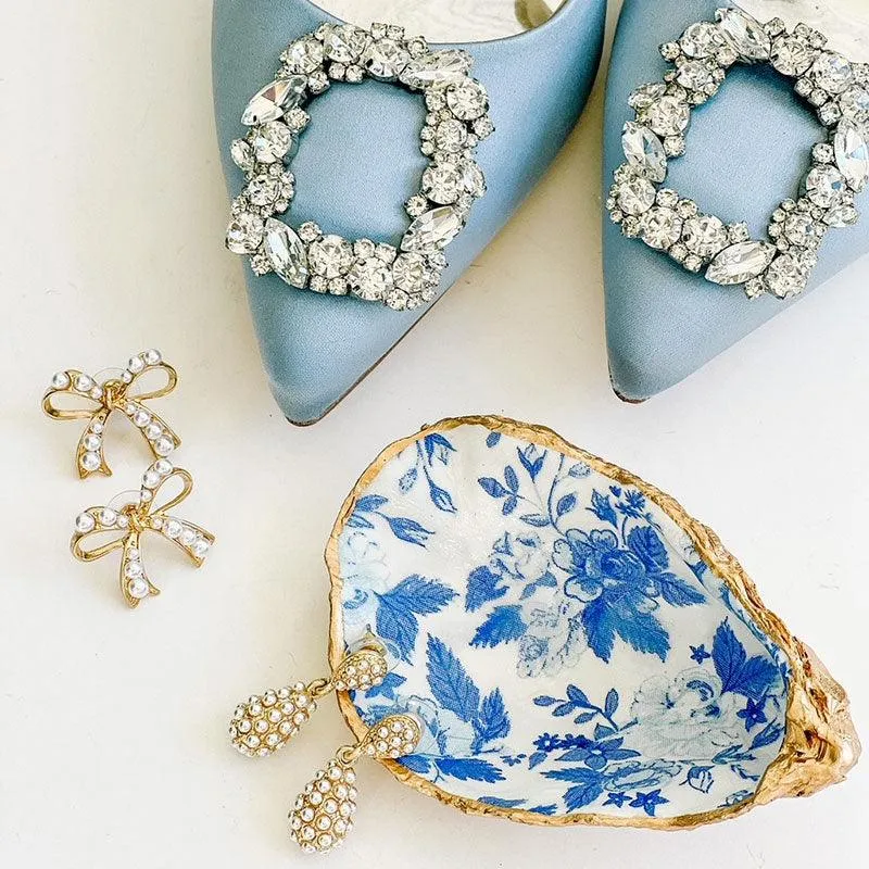 Harper Pearl-Studded Bow Stud Earrings in Ivory sold by Canvas Style product image thumbnail 2