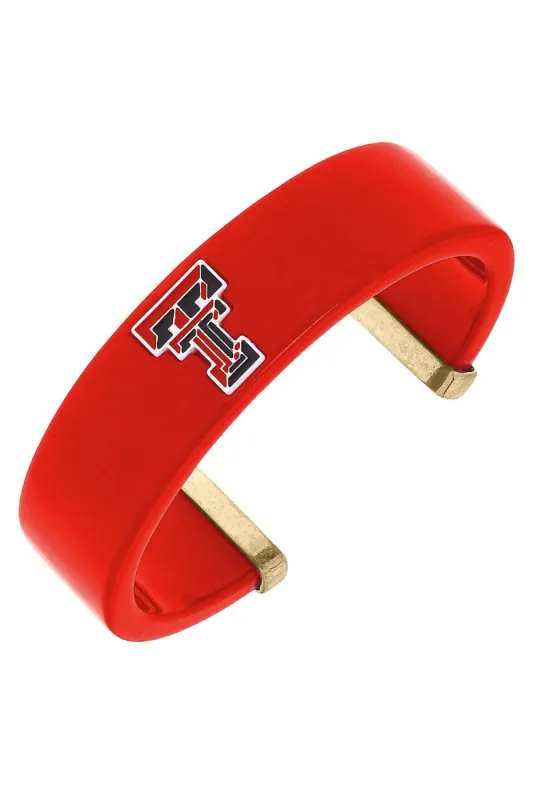 Texas Tech Red Raiders Resin Logo Cuff Bracelet sold by Canvas Style