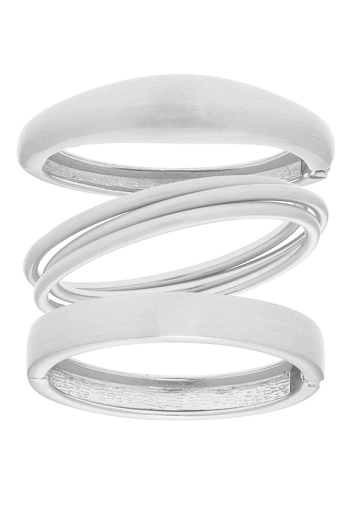Satin Metal Bangle Stack sold by Canvas Style product image thumbnail 2