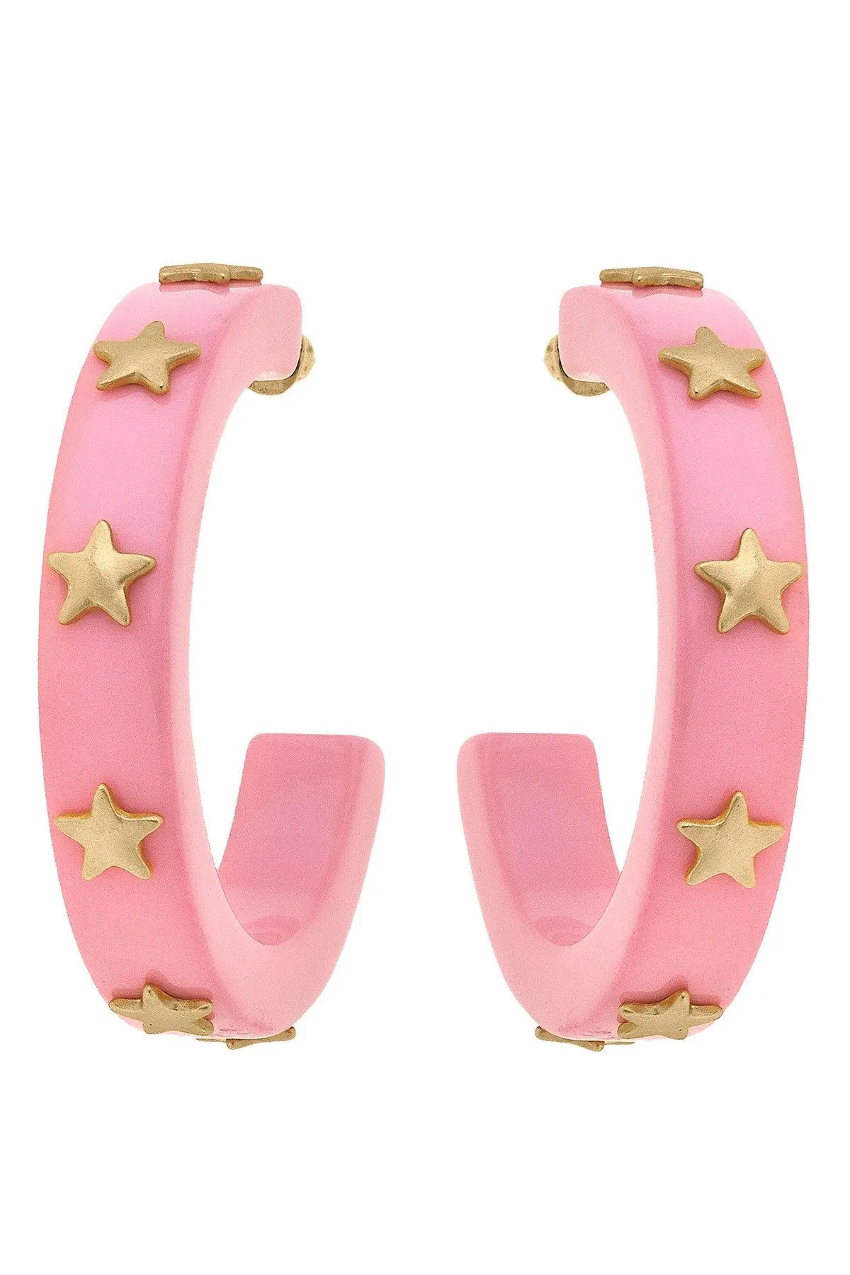 Darla Star Resin Hoop Earrings sold by Canvas Style
