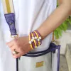 Bali Freshwater Pearl Silicone Bracelet in Purple - FINAL SALE sold by Canvas Style