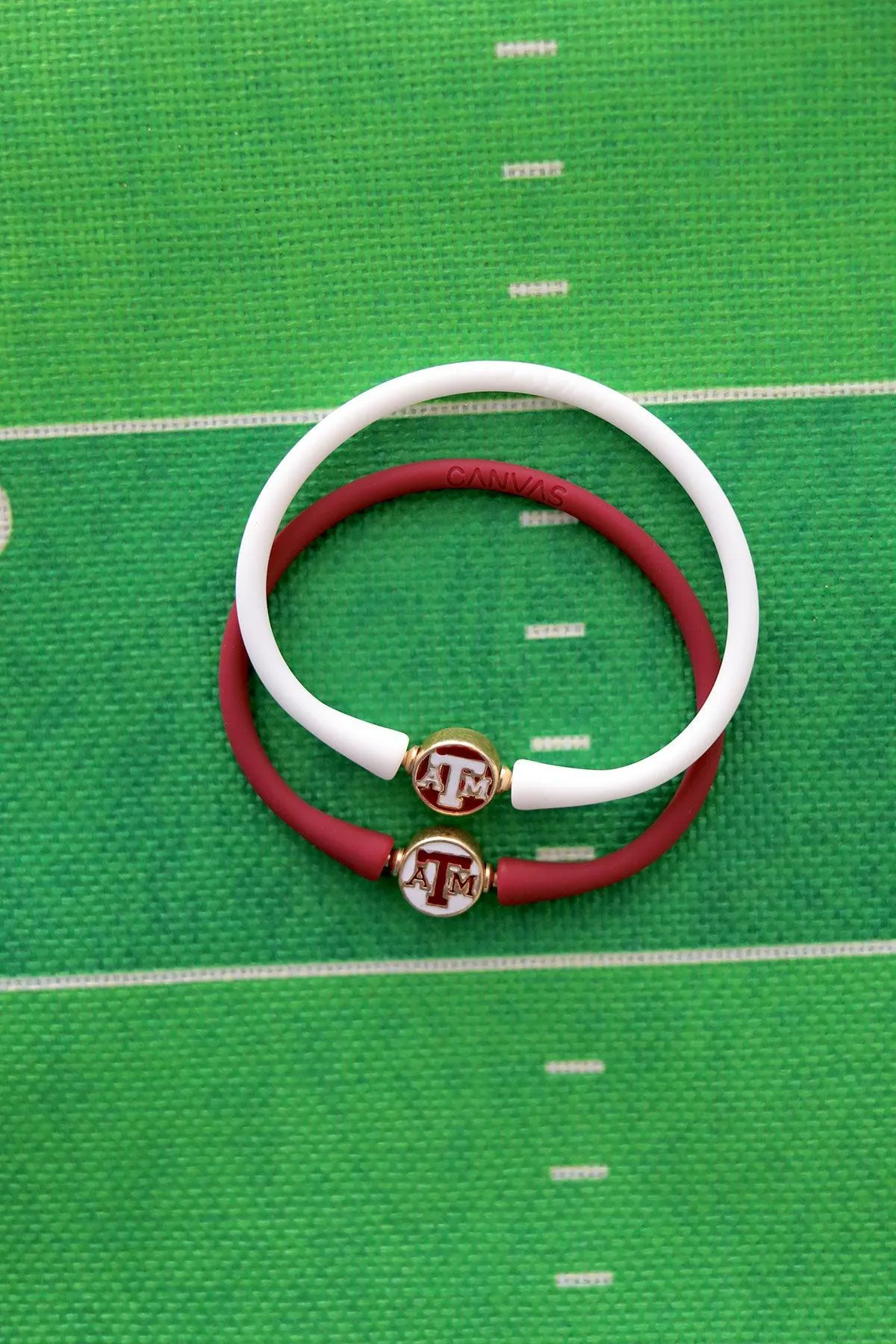 Texas A&M Aggies Enamel Silicone Bali Bracelet sold by Canvas Style product image thumbnail 3