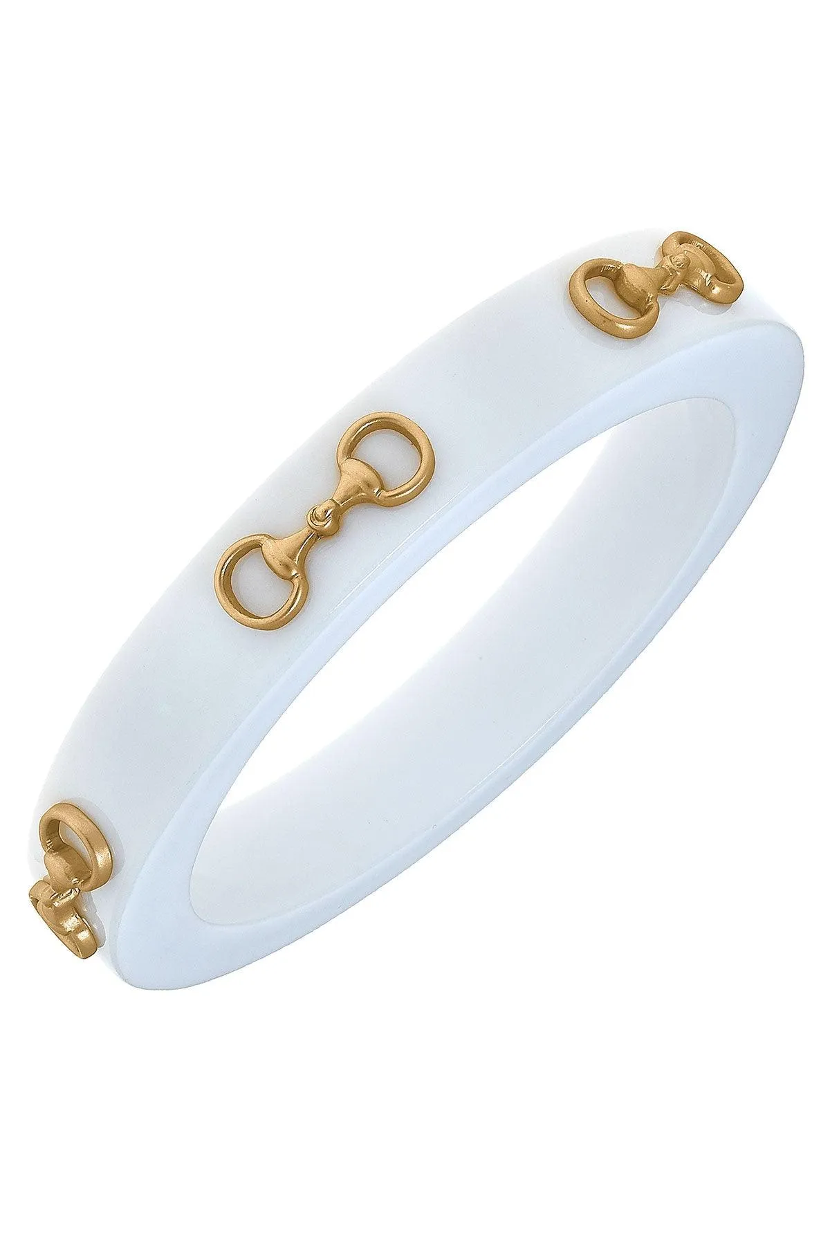 Sutton Horsebit Resin Bangle sold by Canvas Style