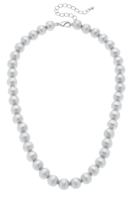 Jasper Ball Bead Necklace sold by Canvas Style