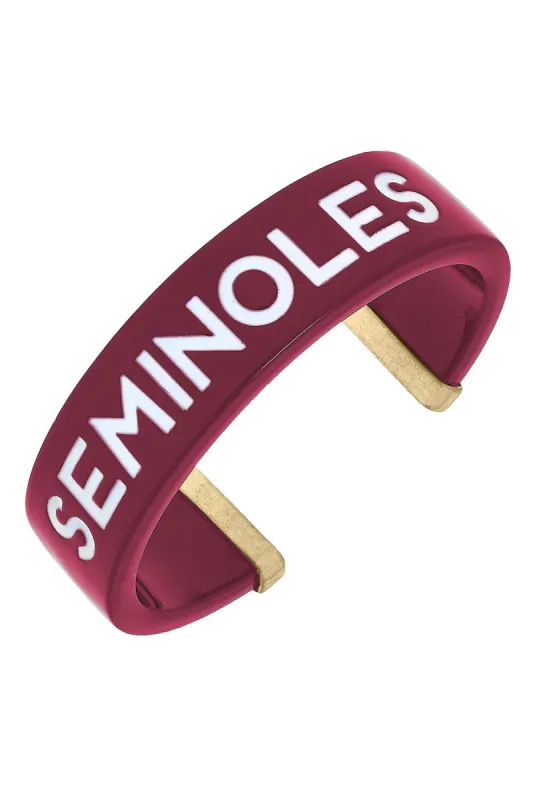 Florida State Seminoles Resin Cuff Bracelet sold by Canvas Style