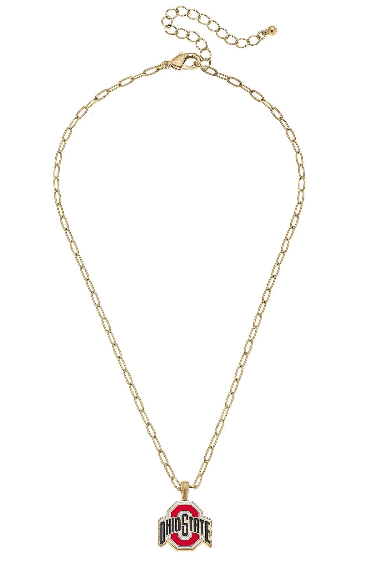 Ohio State Buckeyes Enamel Pendant Necklace in Scarlet sold by Canvas Style product image thumbnail 4