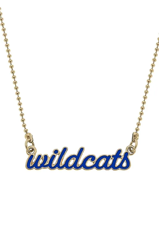 Kentucky Wildcats Enamel Script Necklace sold by Canvas Style