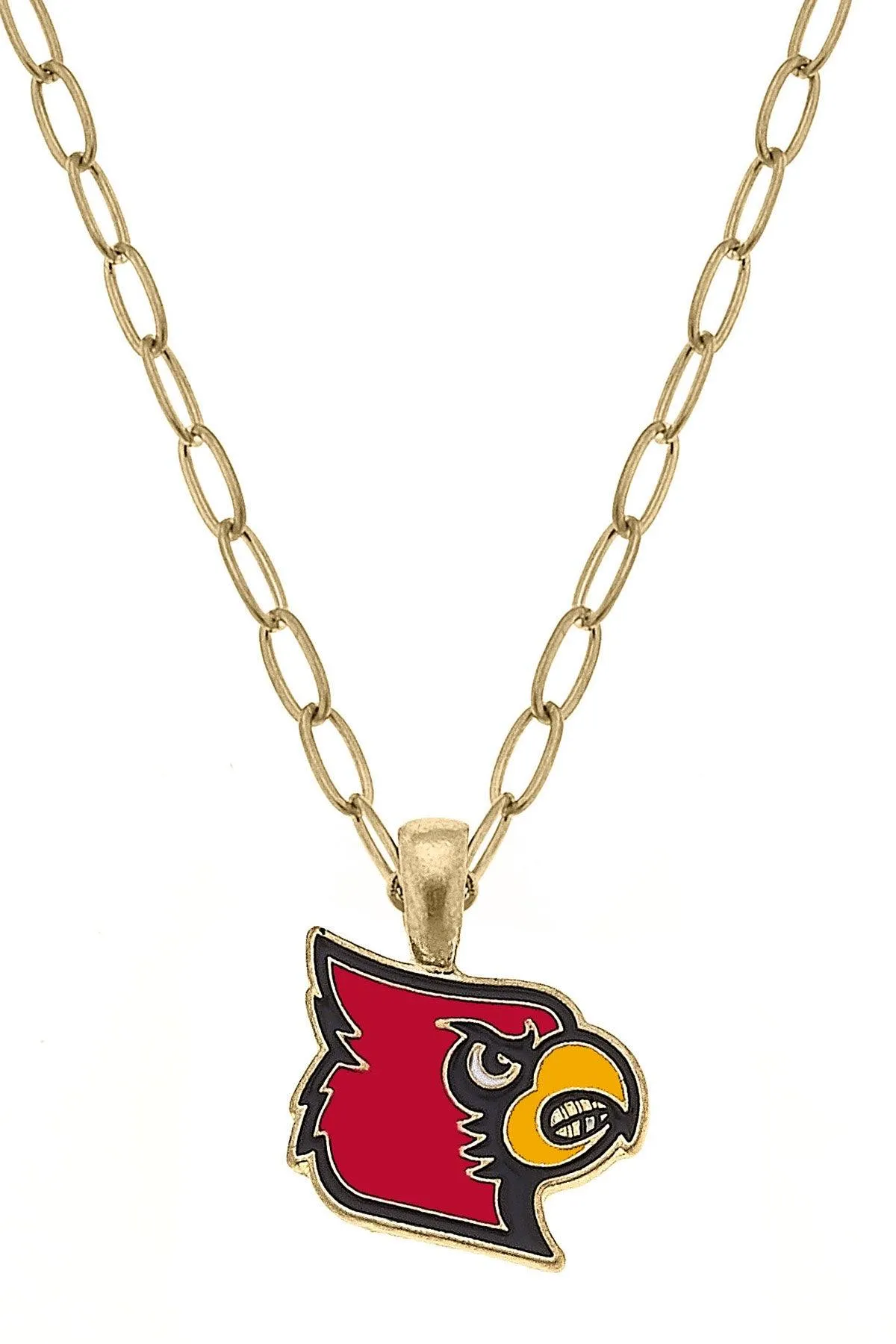 Louisville Cardinals Enamel Pendant Necklace in Red/Black - FINAL SALE sold by Canvas Style