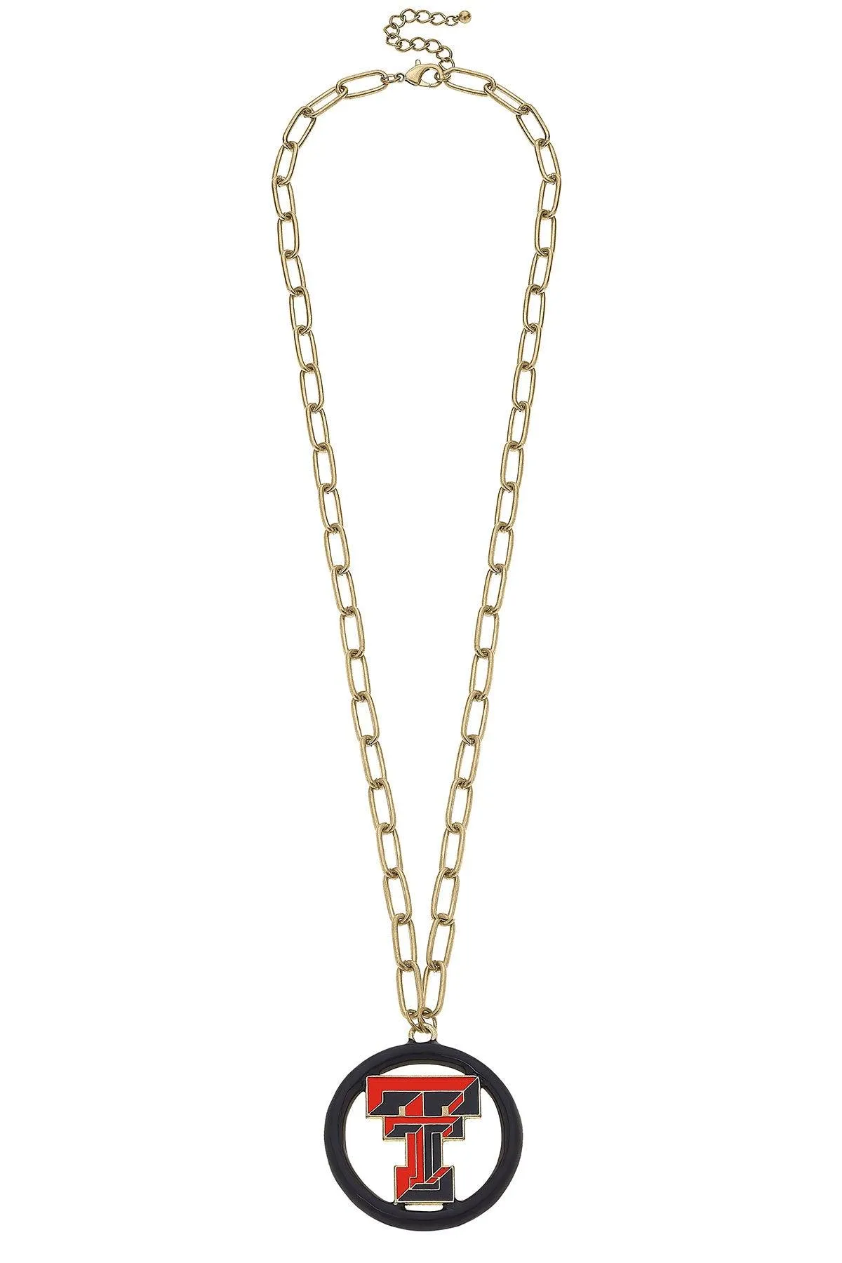 Texas Tech Red Raiders Logo Enamel Medallion 32" Necklace sold by Canvas Style product image thumbnail 2