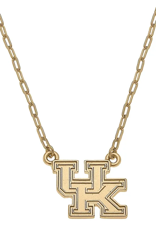 Kentucky Wildcats 24K Gold Plated Pendant Necklace sold by Canvas Style