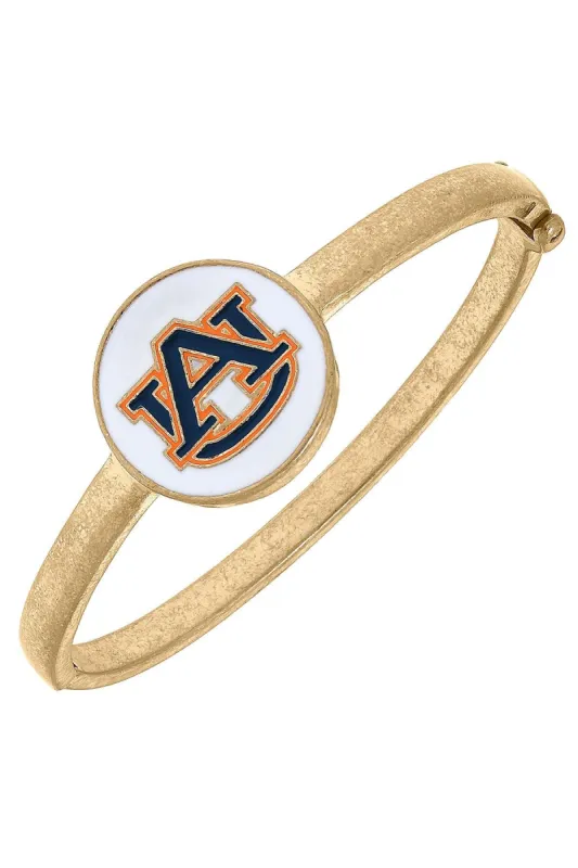 Auburn Tigers Enamel Statement Hinge Bangle - FINAL SALE sold by Canvas Style