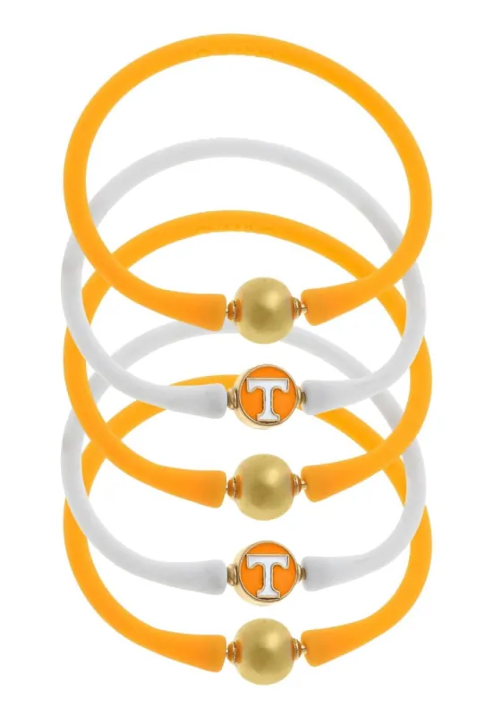 Tennessee Volunteers 24K Gold Plated Bali Bracelet Stack (Set of 5) sold by Canvas Style