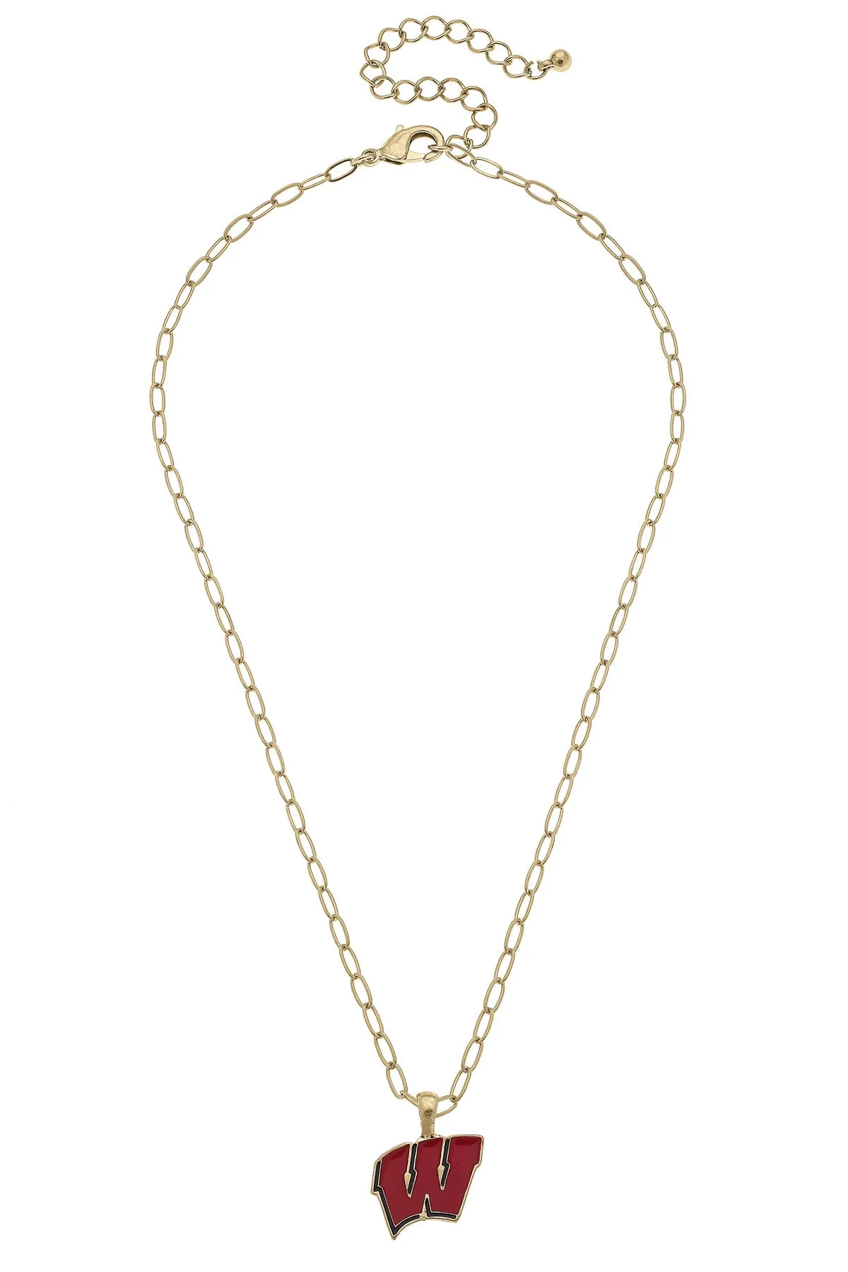 Wisconsin Badgers Enamel Pendant Necklace - FINAL SALE sold by Canvas Style product image thumbnail 2