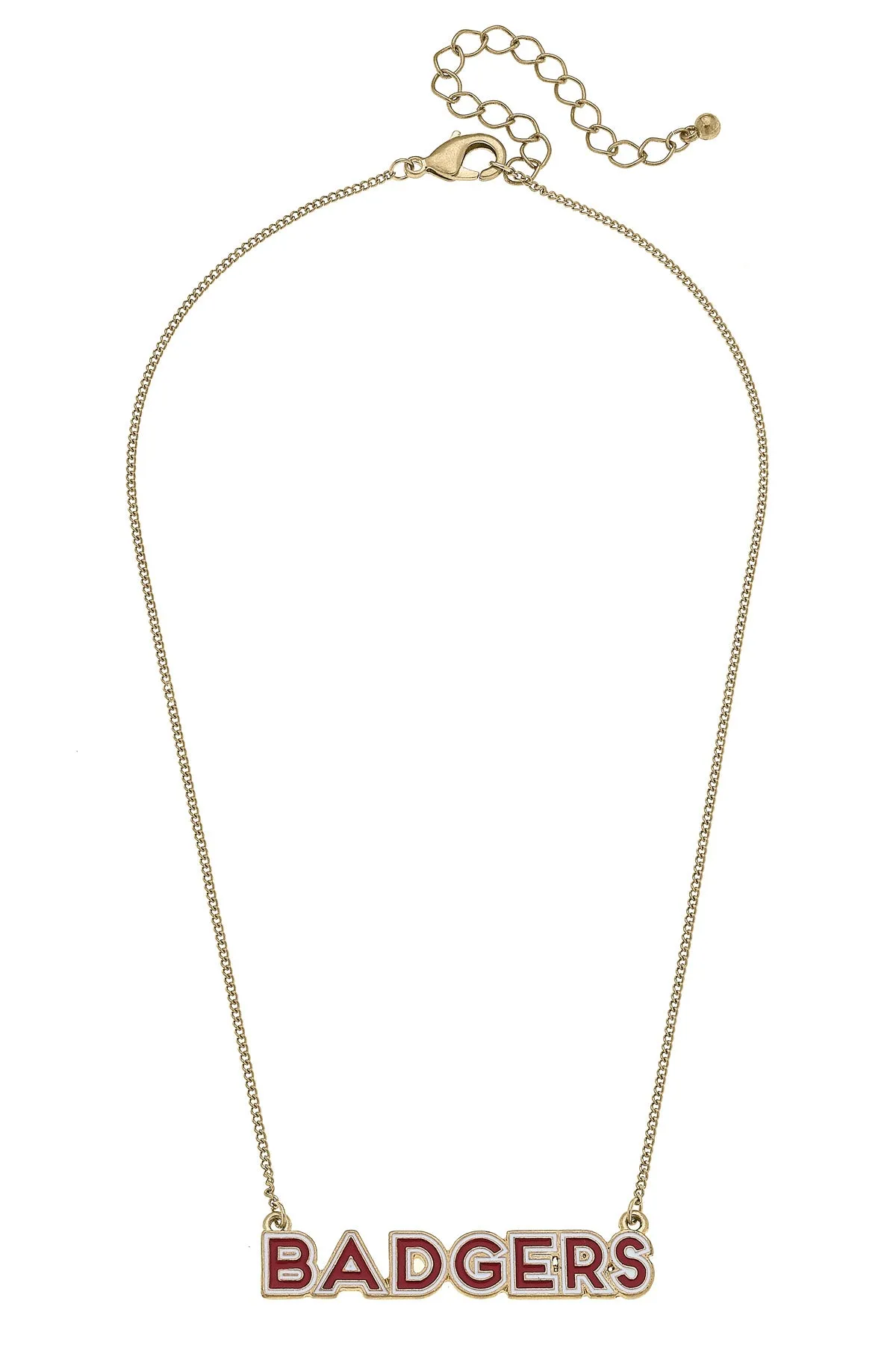 Wisconsin Badgers Outline Enamel Necklace - FINAL SALE sold by Canvas Style product image thumbnail 2