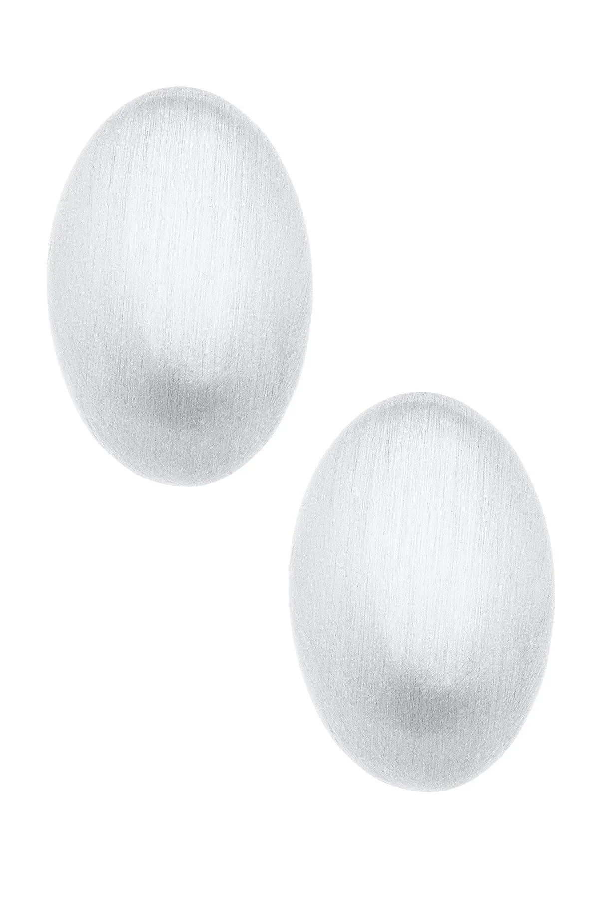 Icon Puffed Oval Stud Earrings sold by Canvas Style