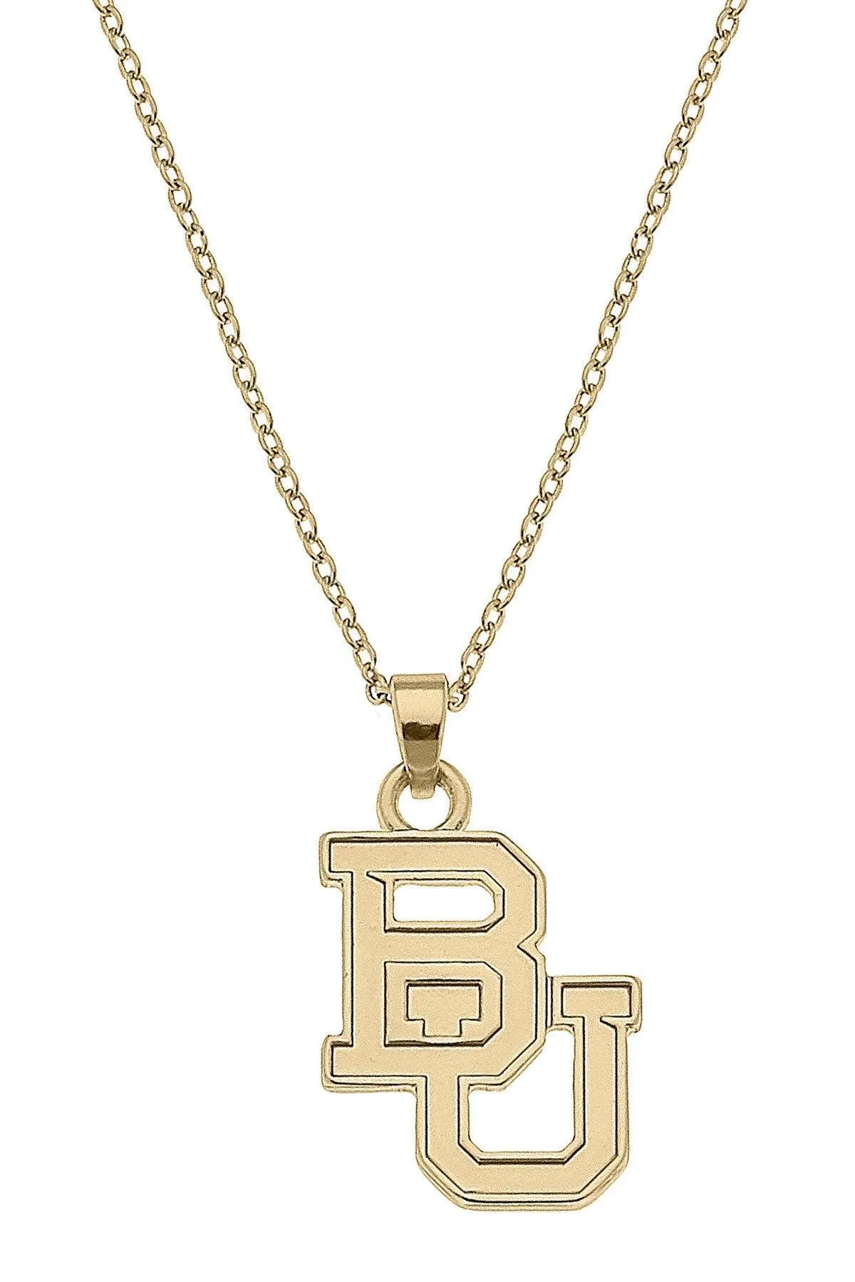 Baylor Bears 24K Gold Plated Pendant Necklace sold by Canvas Style