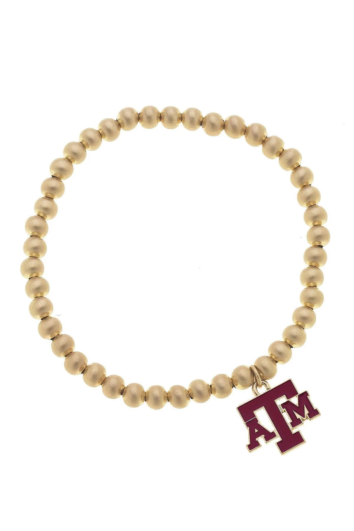 Texas A&M Aggies Ball Bead Stretch Bracelet sold by Canvas Style