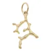 Ocean Coral Charm in Shiny Gold sold by Canvas Style