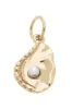 Oyster with Pearl Charm in Shiny Gold sold by Canvas Style