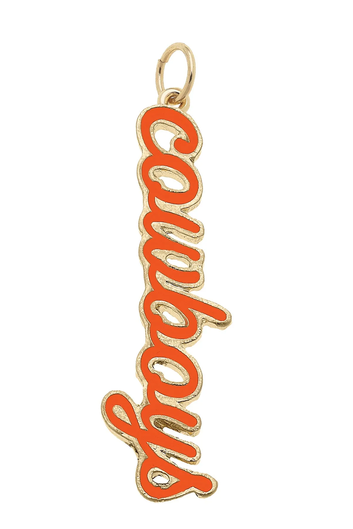 Oklahoma State Cowboys Enamel Script Charm sold by Canvas Style