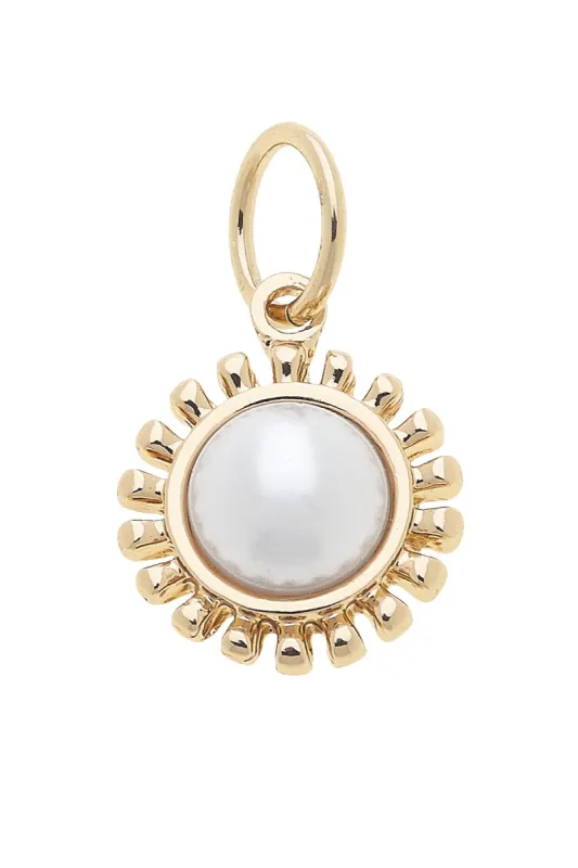 Coin Pearl Charm in Ivory sold by Canvas Style