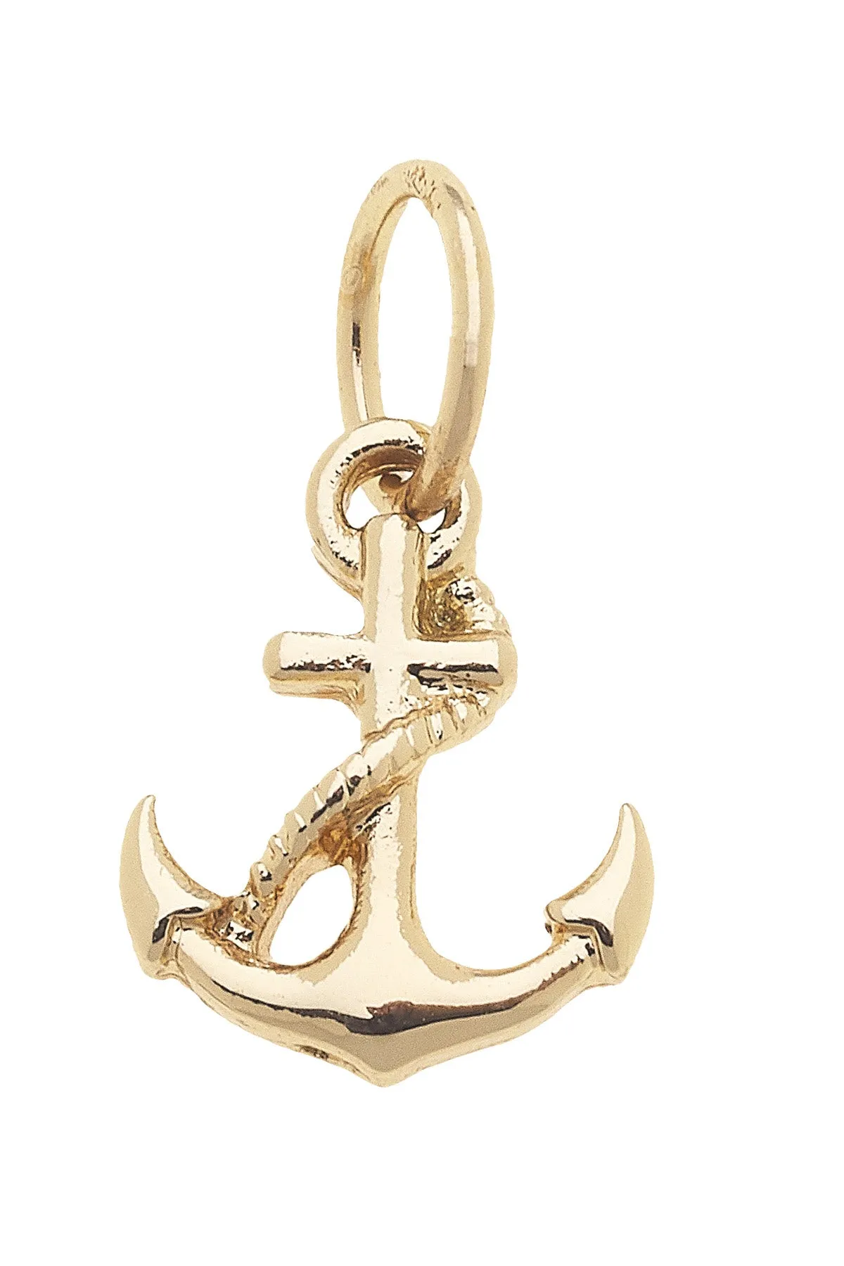 Anchor Charm in Shiny Gold sold by Canvas Style