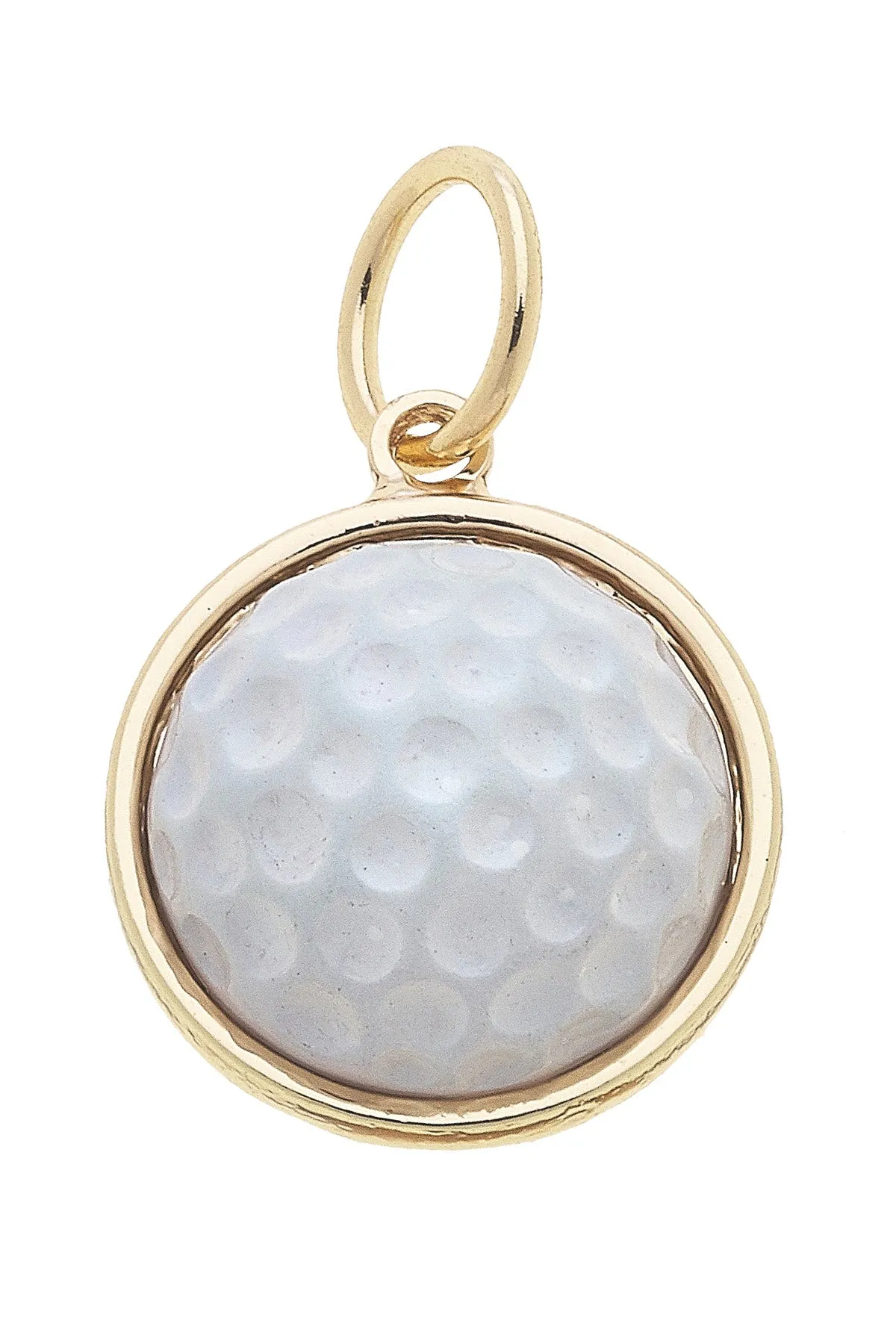Enamel Golf Ball Charm in White sold by Canvas Style