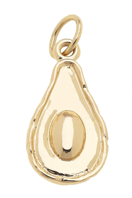 Avocado Charm in Shiny Gold sold by Canvas Style