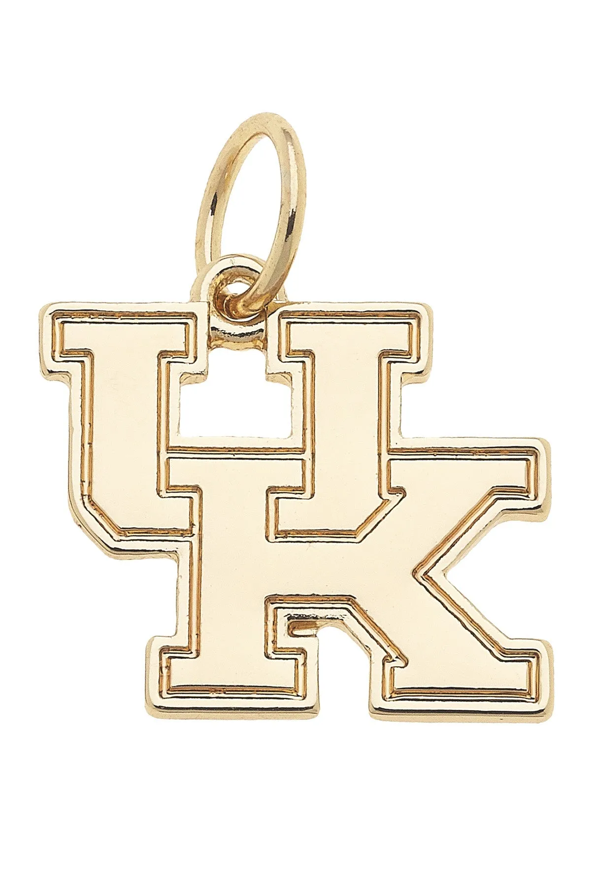 Kentucky Wildcats Shiny Gold Logo Charm sold by Canvas Style