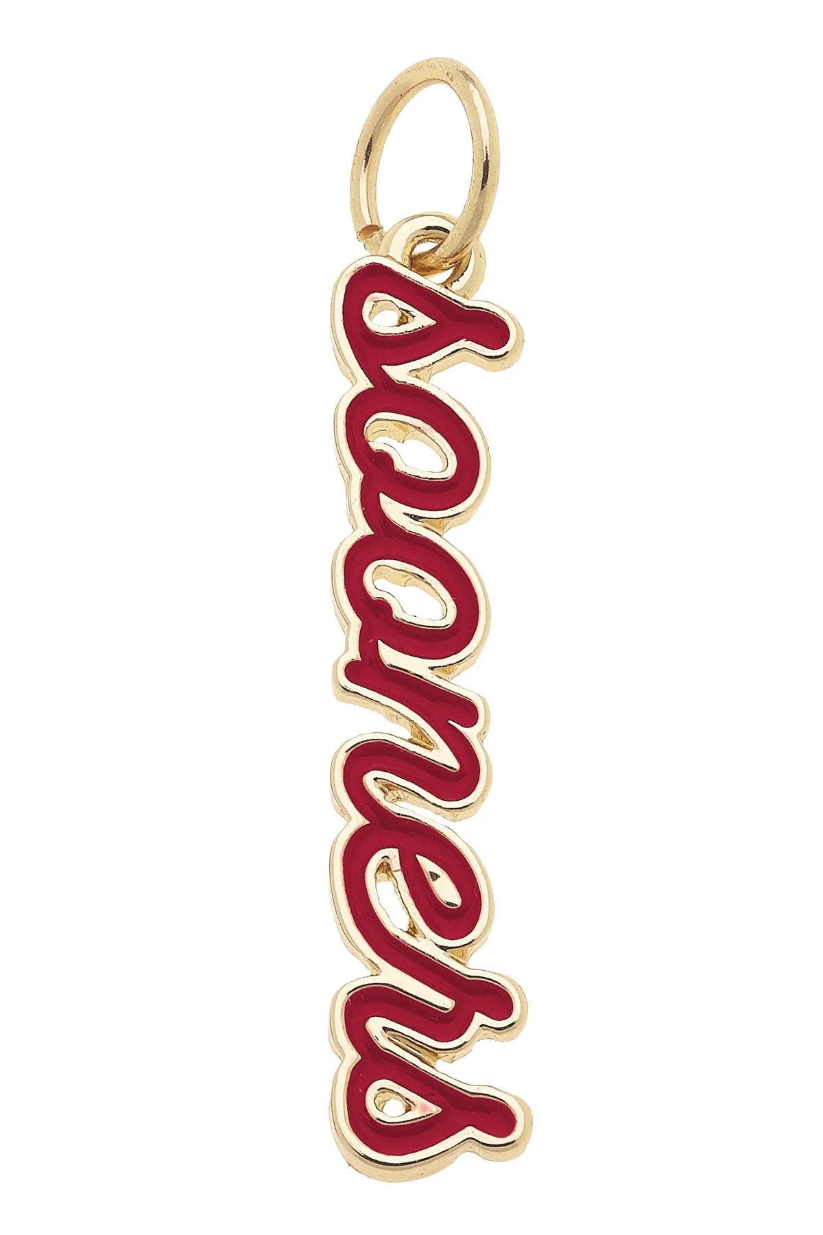 Oklahoma Sooners Enamel Script Charm sold by Canvas Style