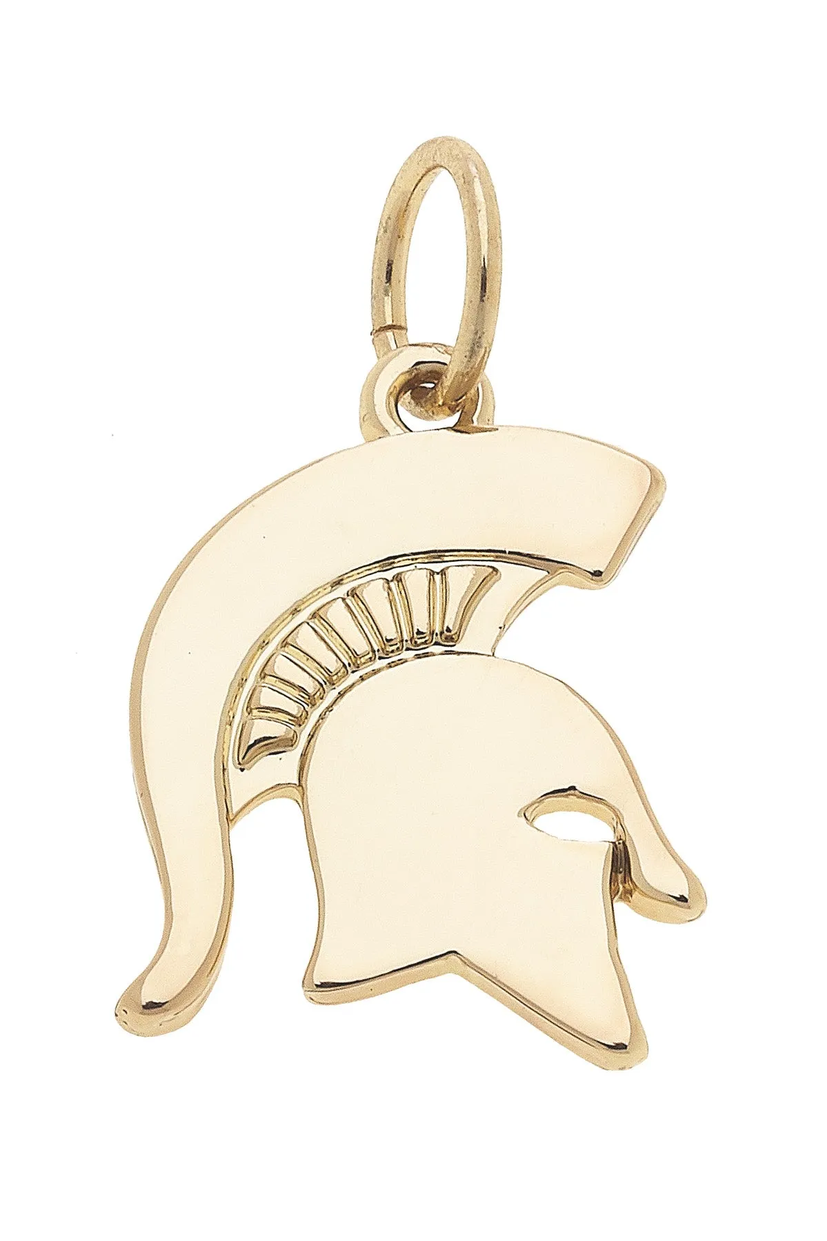 Michigan State Spartans Shiny Gold Logo Charm sold by Canvas Style