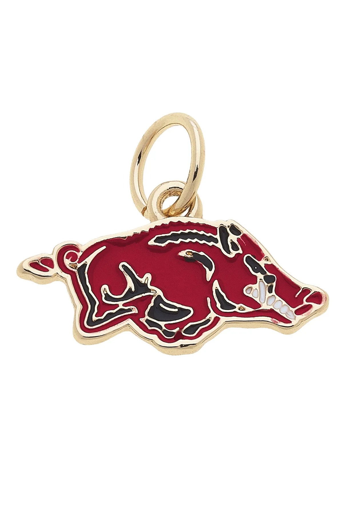 Arkansas Razorbacks Enamel Logo Charm sold by Canvas Style