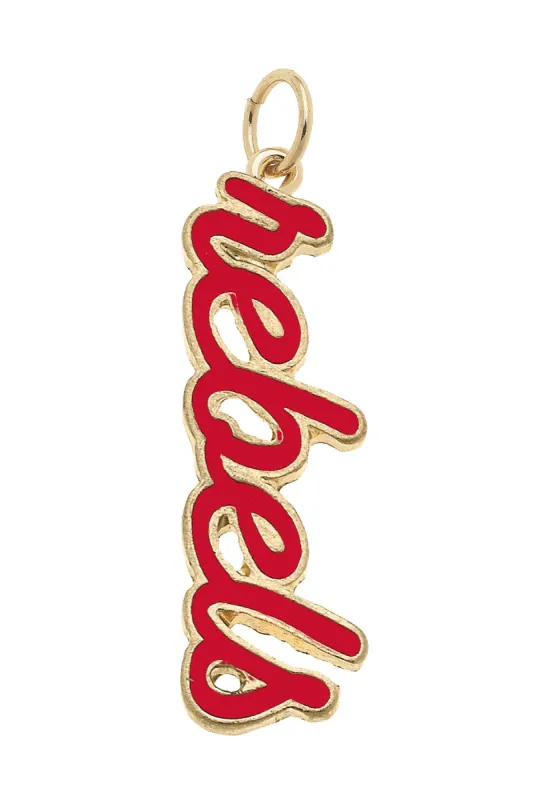 Ole Miss Rebels Enamel Script Charm sold by Canvas Style