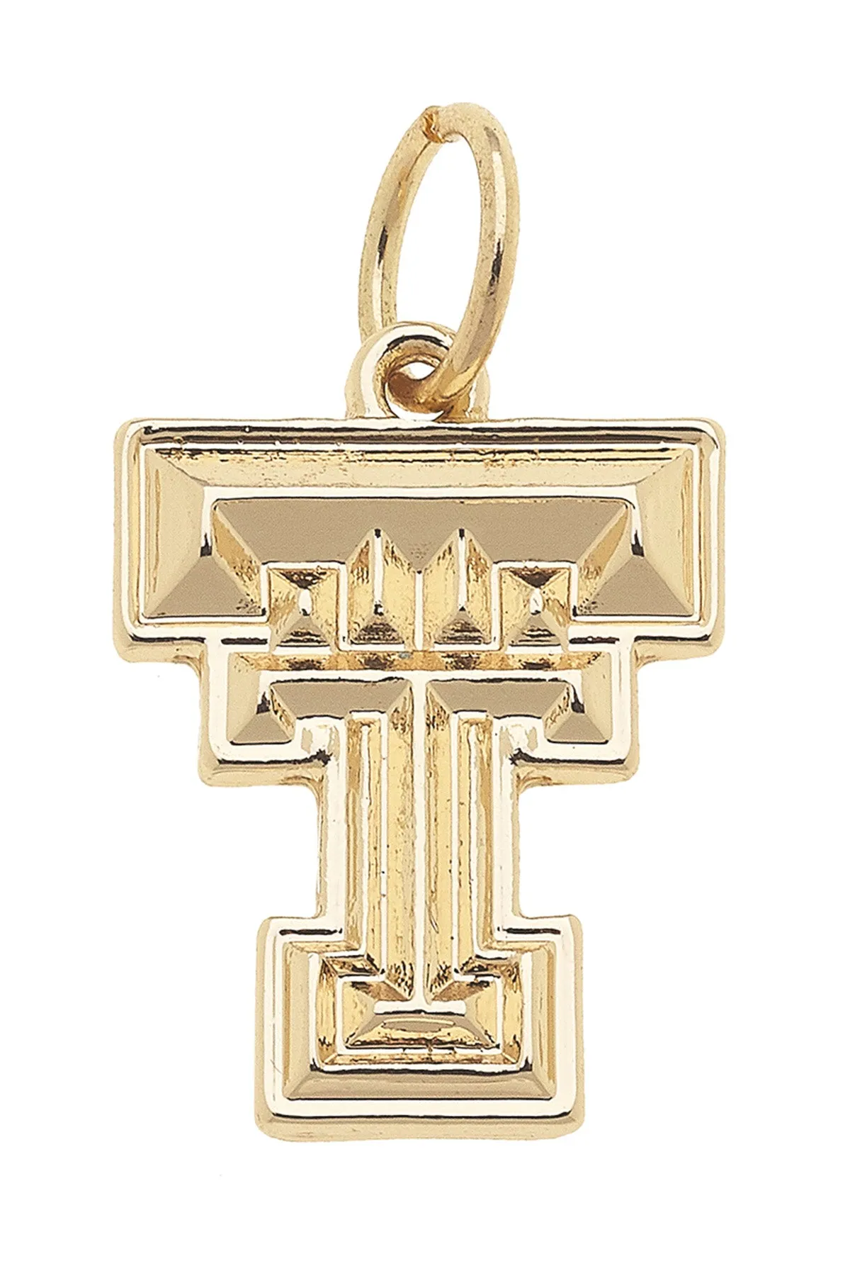 Texas Tech Red Raiders Shiny Gold Logo Charm sold by Canvas Style