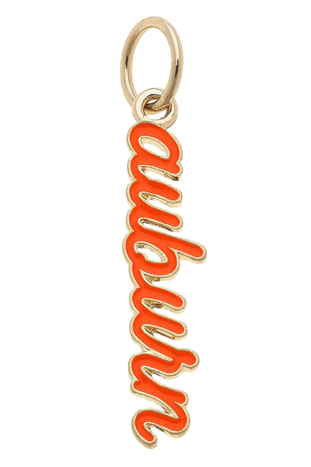 Auburn Tigers Enamel Script Charm sold by Canvas Style