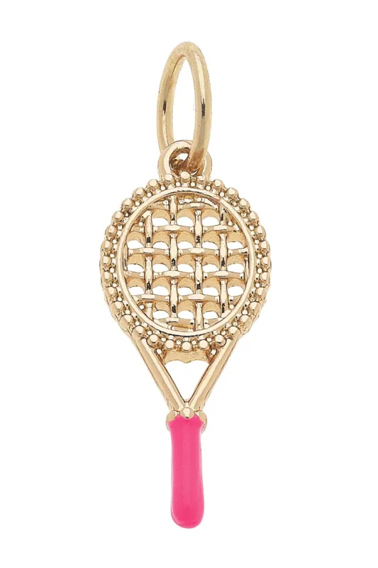 Enamel Tennis Racquet Charm sold by Canvas Style