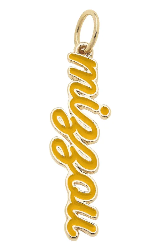 Missouri Tigers Enamel Script Charm sold by Canvas Style