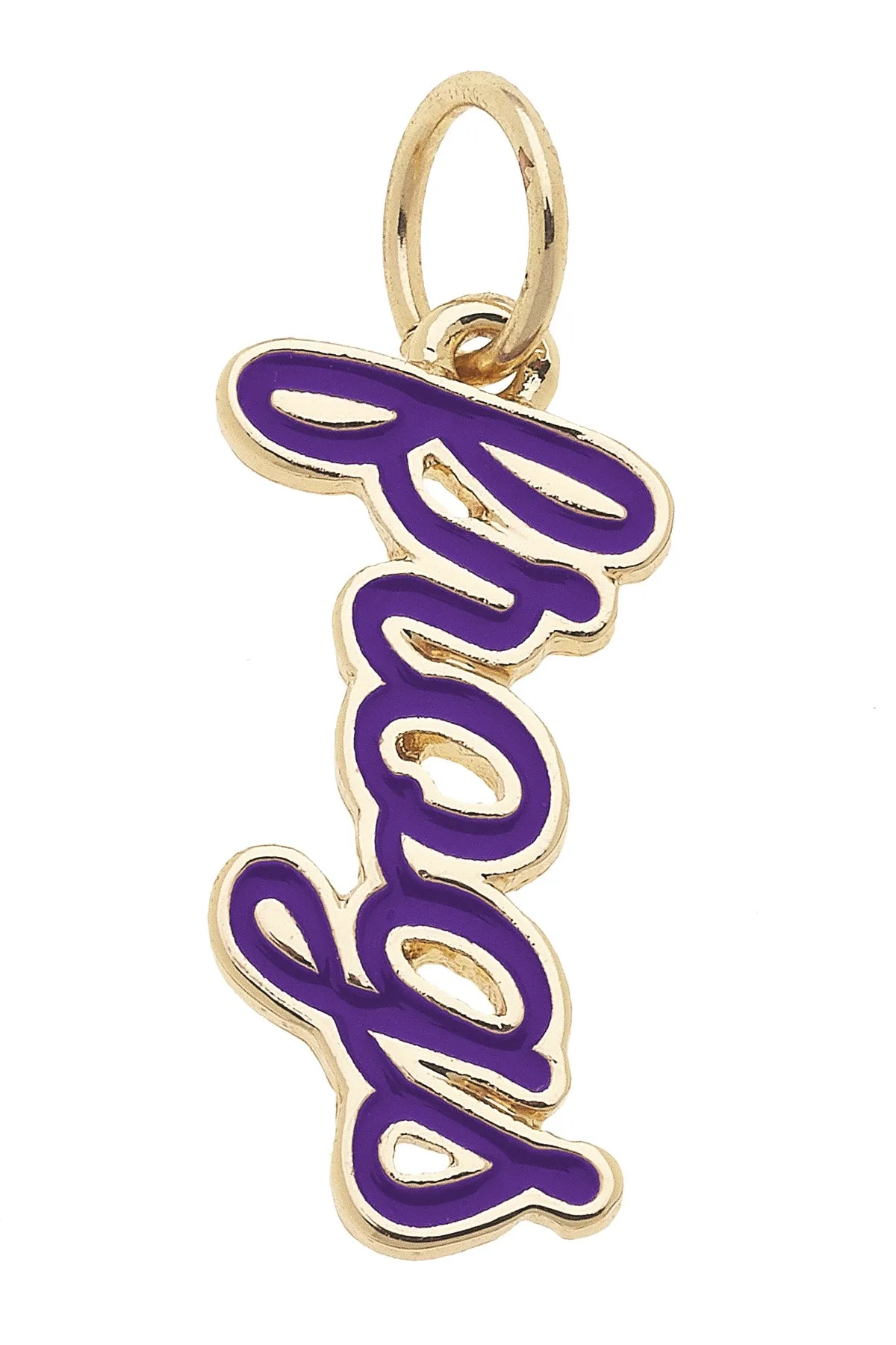 TCU Horned Frogs Enamel Script Charm sold by Canvas Style