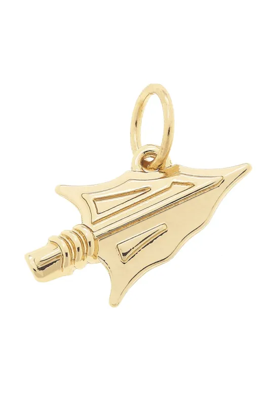 Florida State Seminoles Shiny Gold Logo Charm sold by Canvas Style