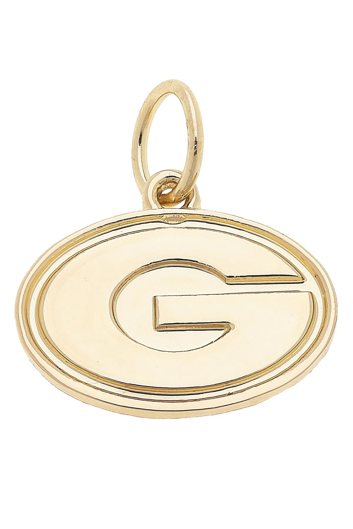Georgia Bulldogs Shiny Gold Logo Charm sold by Canvas Style