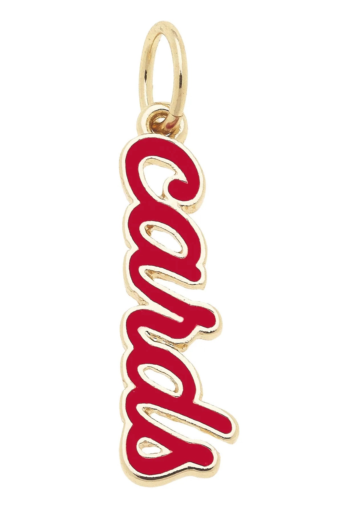 Louisville Cardinals Enamel Script Charm sold by Canvas Style