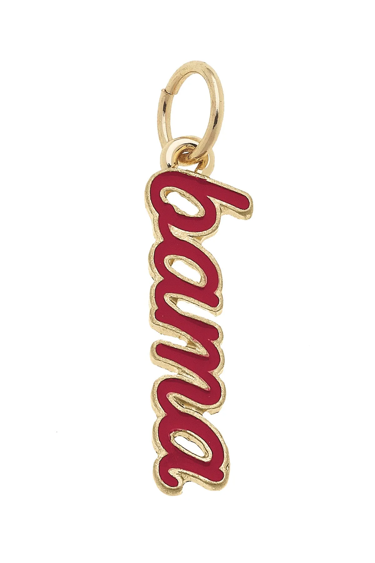 Alabama Crimson Tide Enamel Script Charm sold by Canvas Style