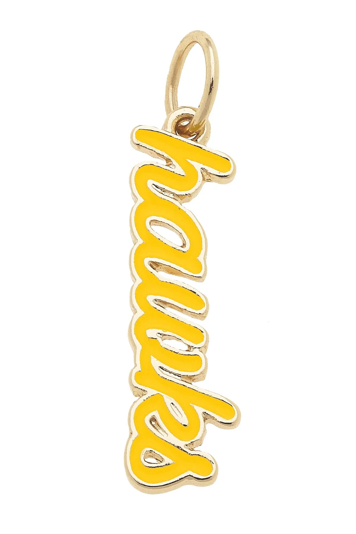 Iowa Hawkeyes Enamel Script Charm sold by Canvas Style