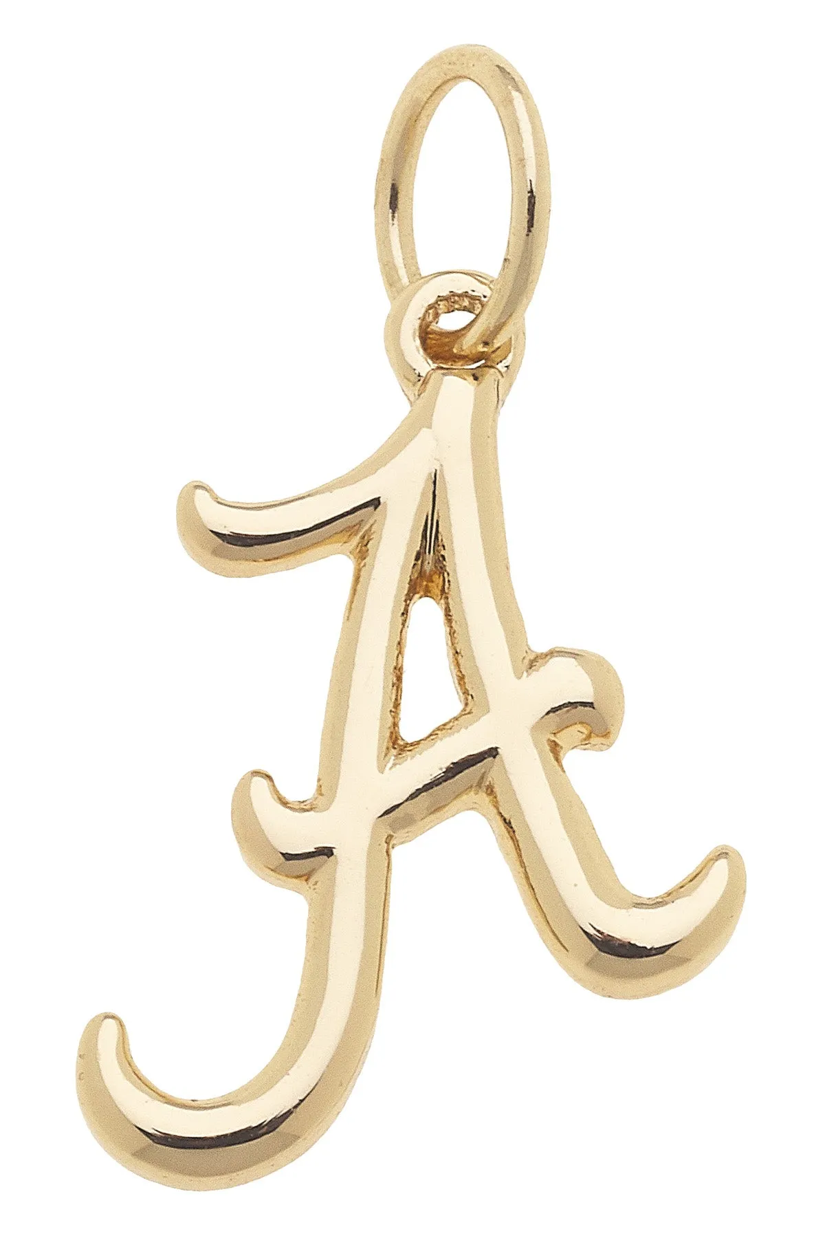 Alabama Crimson Tide Shiny Gold Logo Charm sold by Canvas Style