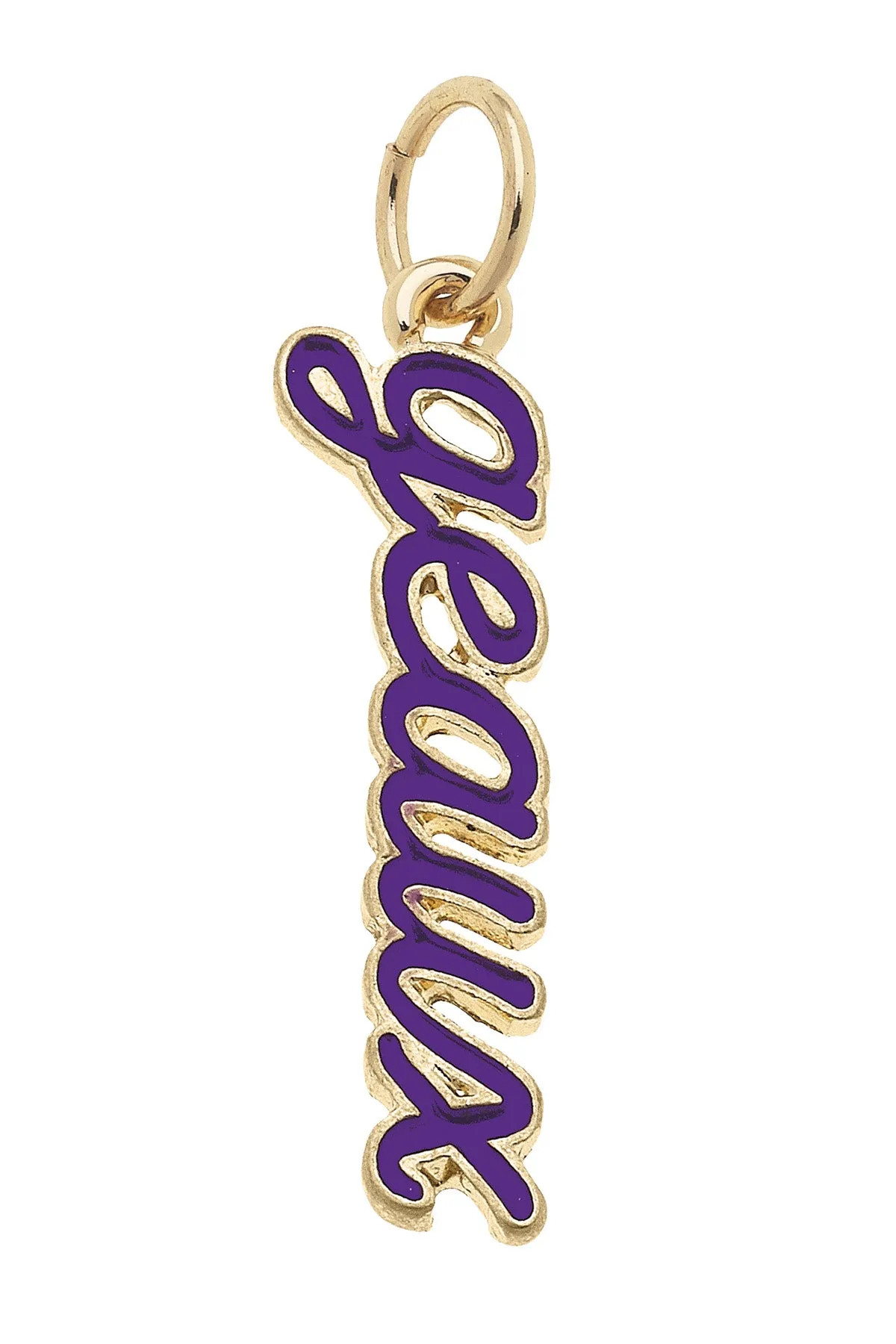 LSU Tigers Enamel Script Charm sold by Canvas Style